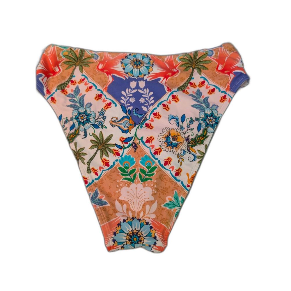 Cupshe Island Mosaic Ornate Bikini Set Size M Boho Beach Two Piece Swimsuit - Picture 5 of 9